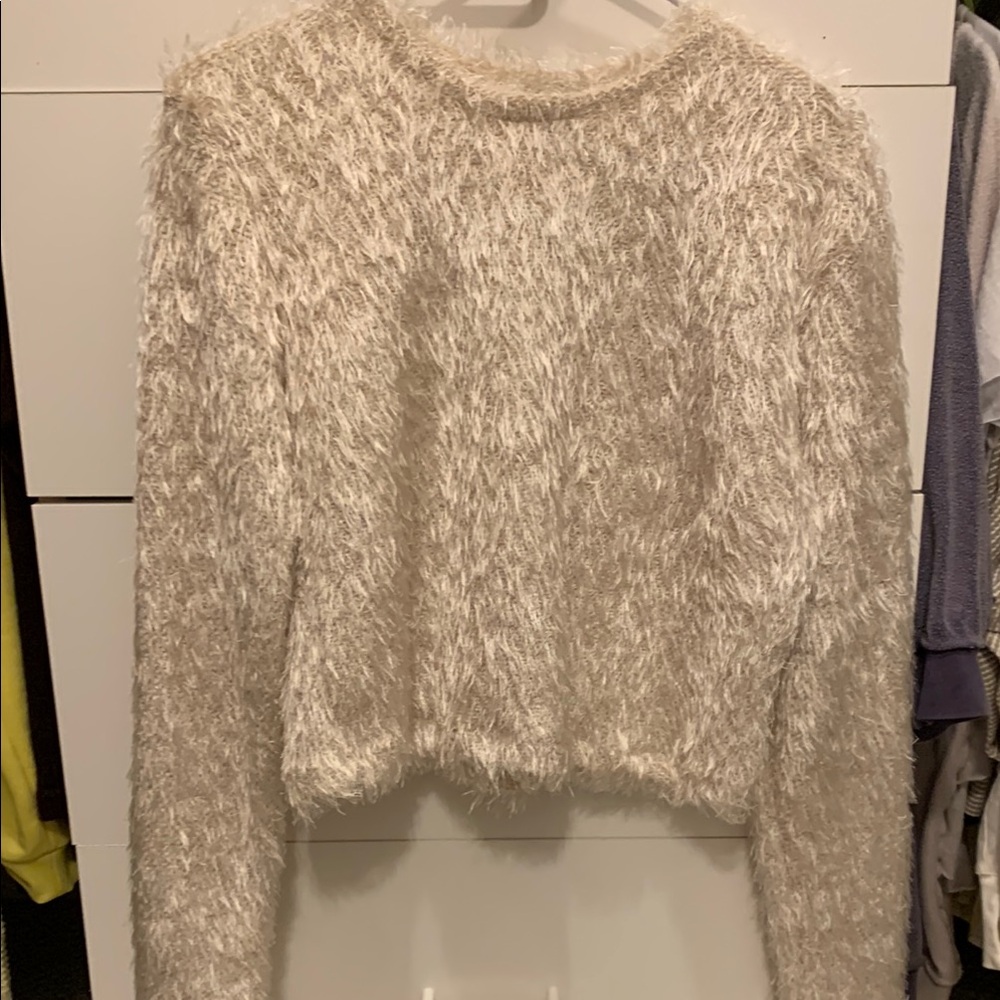 ASOS Textured Cream Sweater